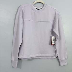 Spyder Women’s Crewneck Sweatshirt Lavender Drop Shoulder Fleece Pullover S